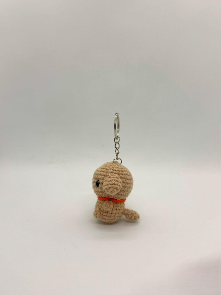 Elde Örülmüş Özel Tasarım Köpek Amigurumi Anahtarlık – Sevimliliğiyle Kalpleri Fethediyor!